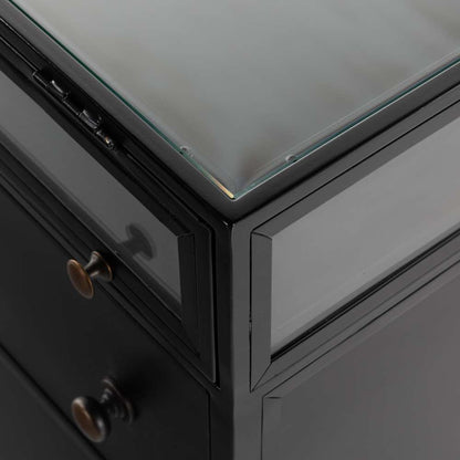 Four Hands - Shadow Box Nightstand - Black - 225135-002 veiw 5