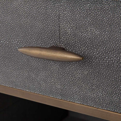 Four Hands - Shagreen Bedside Table - Grey Shagreen - 107635-004 veiw 3