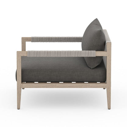 Four Hands - Sherwood Outdoor Chair, Washed Brown - Venao Charcoal - JSOL-10002K-562 view 3