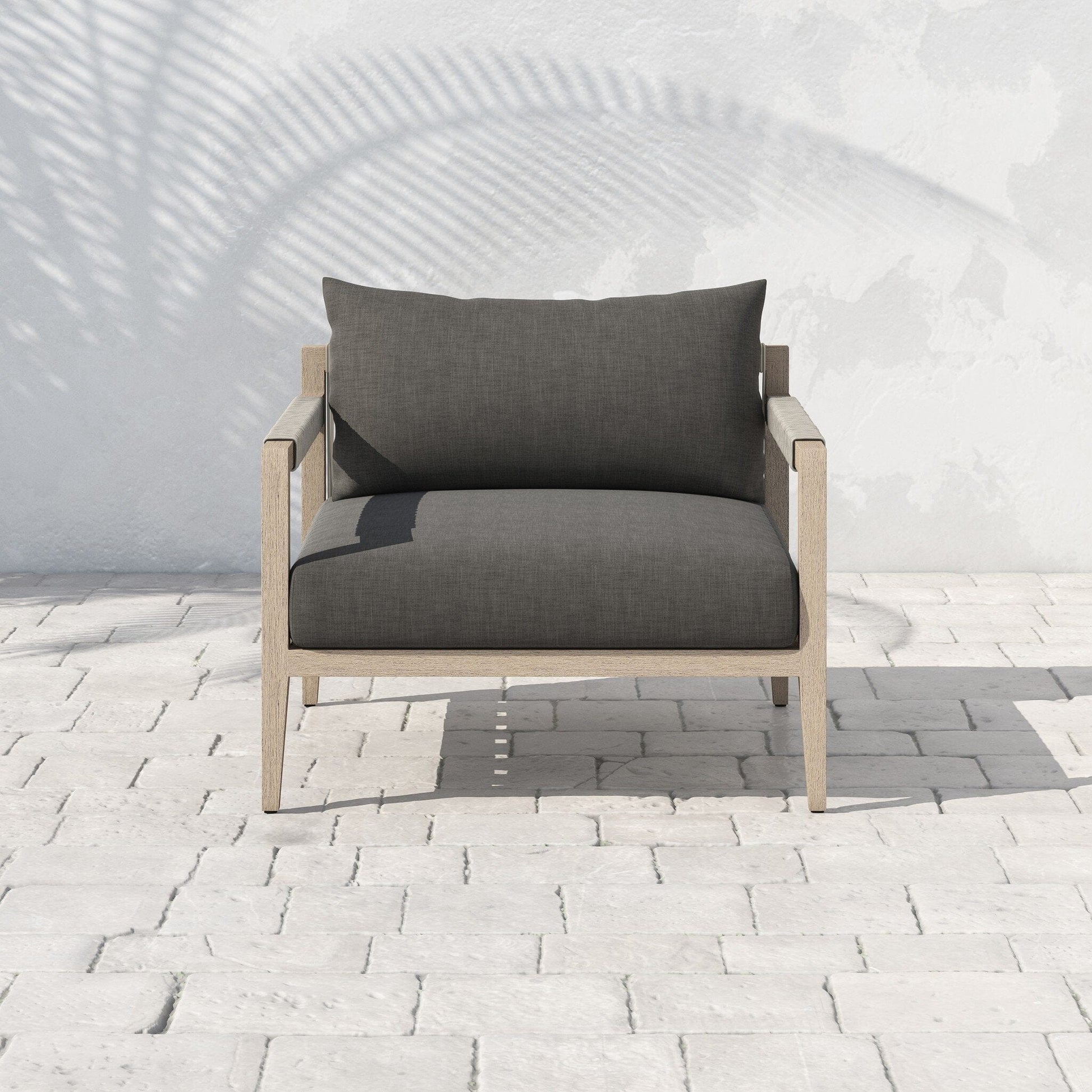 Four Hands - Sherwood Outdoor Chair, Washed Brown - Venao Charcoal - JSOL-10002K-562 view 6