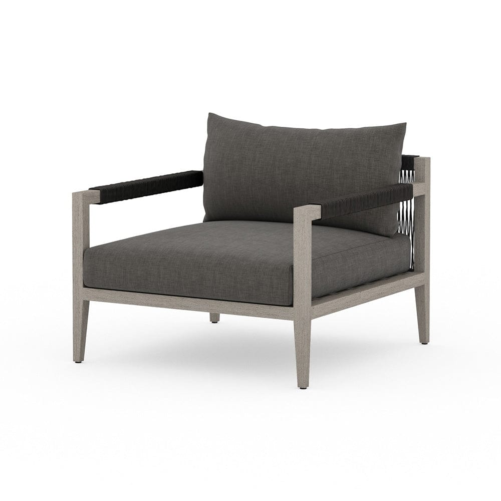 Four Hands - Sherwood Outdoor Chair, Weathered Grey - Venao Charcoal - JSOL-10001K-562 view 2