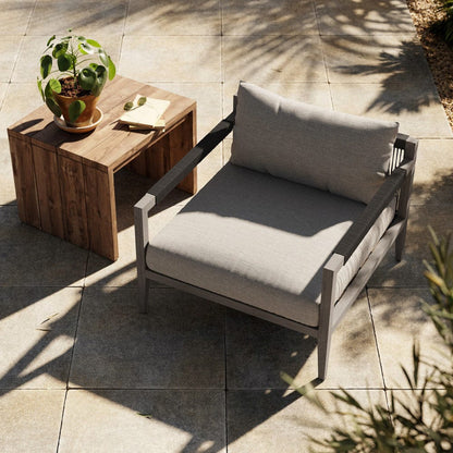 Four Hands - Sherwood Outdoor Chair, Weathered Grey - Venao Grey - JSOL-10001K-561 view 4