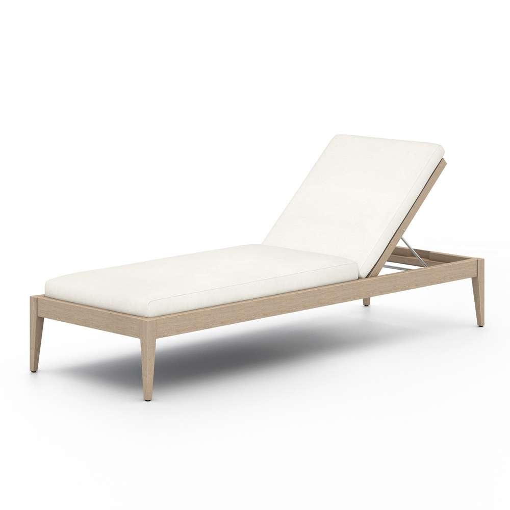 Four Hands - Sherwood Outdoor Chaise, Washed Brown - Venao Ivory - 226912-014 veiw 1