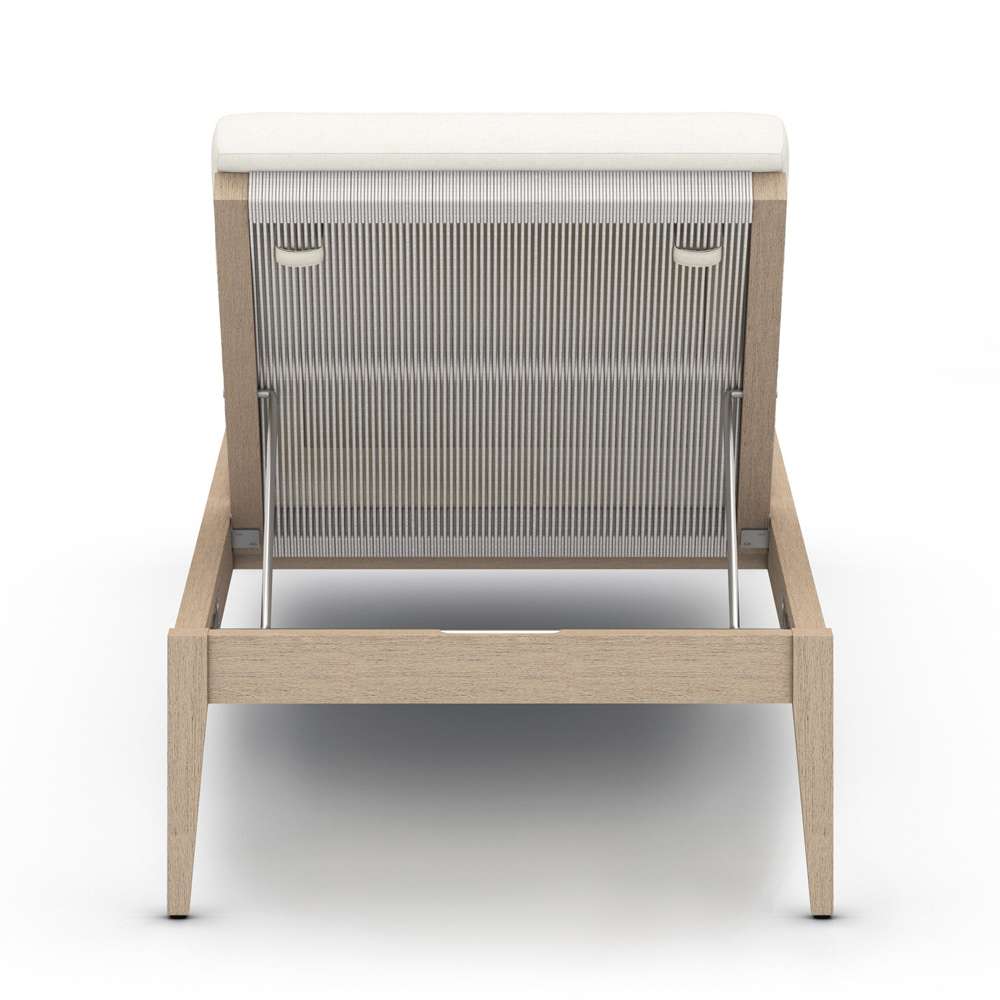 Four Hands - Sherwood Outdoor Chaise, Washed Brown - Venao Ivory - 226912-014 veiw 3