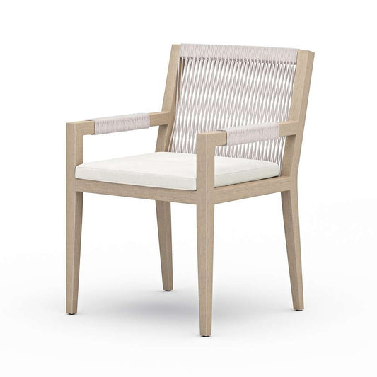 Four Hands - Sherwood Outdoor Dining Armchair, Washed Brown - Venao Ivory - 223831-011 veiw 1