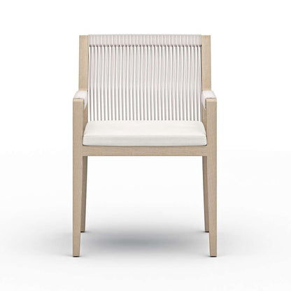 Four Hands - Sherwood Outdoor Dining Armchair, Washed Brown - Venao Ivory - 223831-011 veiw 2