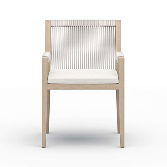 Four Hands - Sherwood Outdoor Dining Armchair, Washed Brown - Venao Ivory - 223831-011 veiw 2