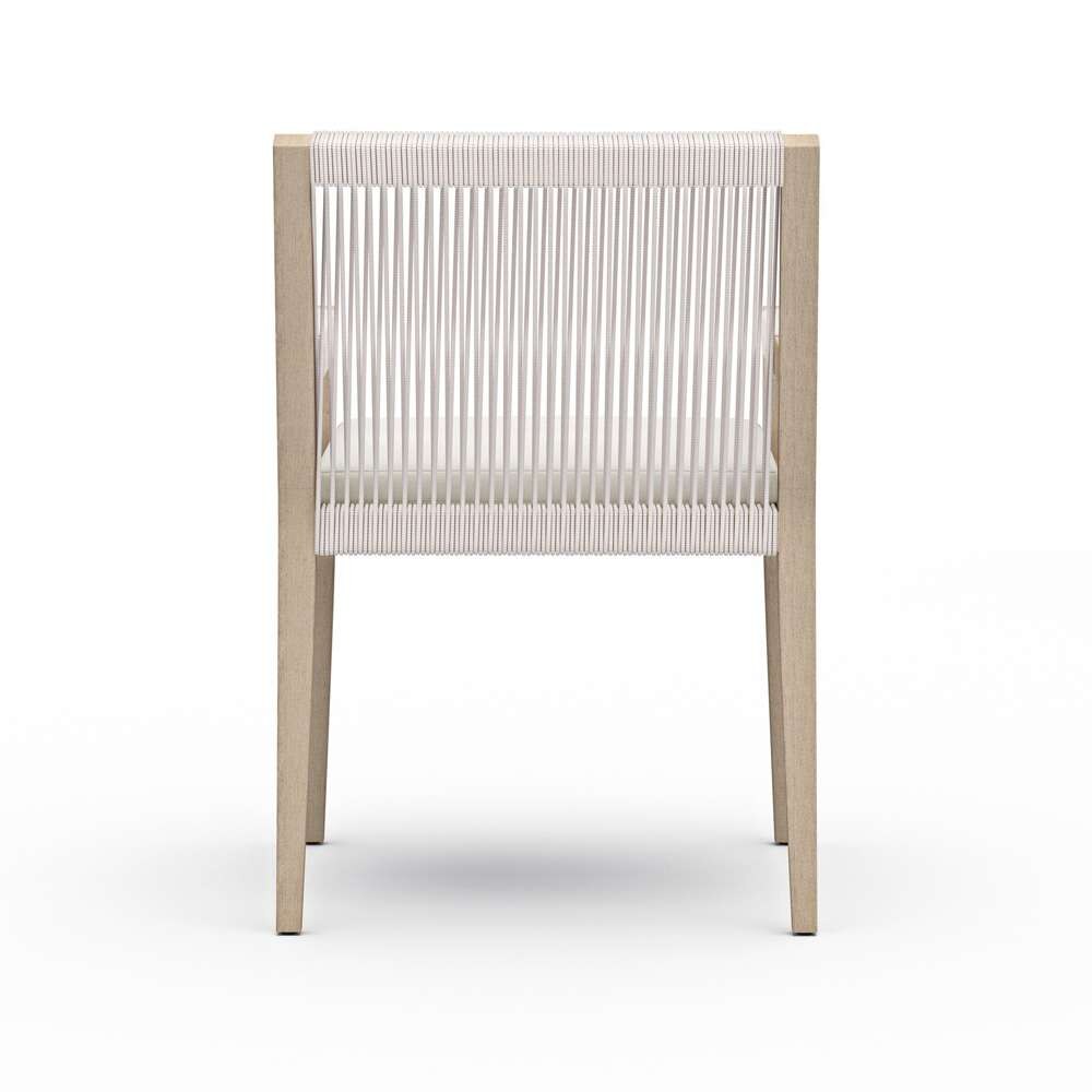 Four Hands - Sherwood Outdoor Dining Armchair, Washed Brown - Venao Ivory - 223831-011 veiw 3
