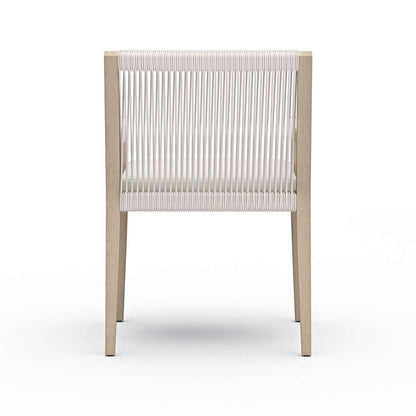 Four Hands - Sherwood Outdoor Dining Armchair, Washed Brown - Venao Ivory - 223831-011 veiw 3