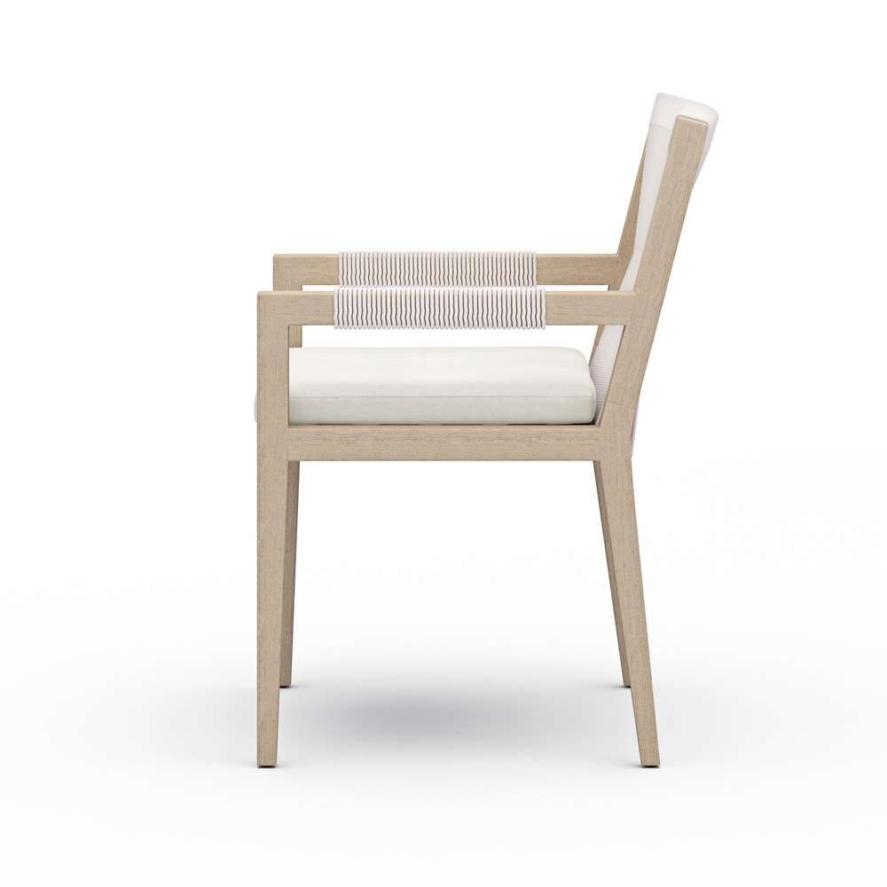 Four Hands - Sherwood Outdoor Dining Armchair, Washed Brown - Venao Ivory - 223831-011 veiw 5
