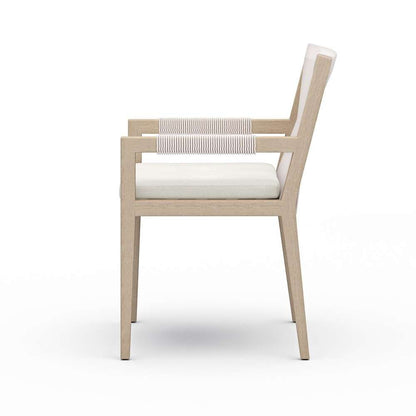 Four Hands - Sherwood Outdoor Dining Armchair, Washed Brown - Venao Ivory - 223831-011 veiw 5