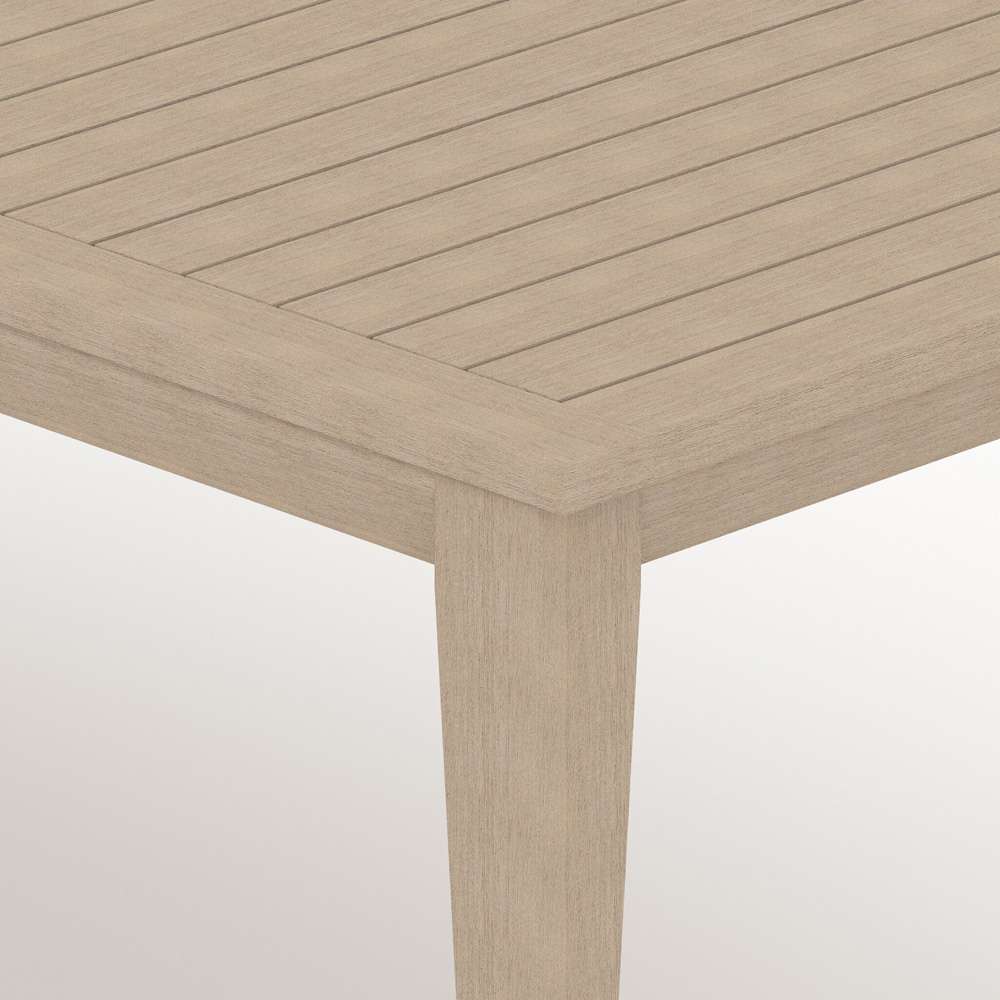 Four Hands - Sherwood Outdoor Dining Table - Washed Brown-FSC - 226821-001 veiw 4
