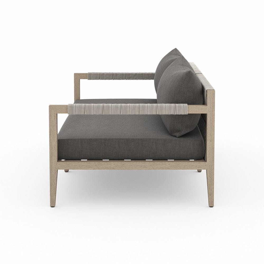 Four Hands - Sherwood Outdoor Sofa, Washed Brown - Venao Charcoal - JSOL-10102K-562 view 3