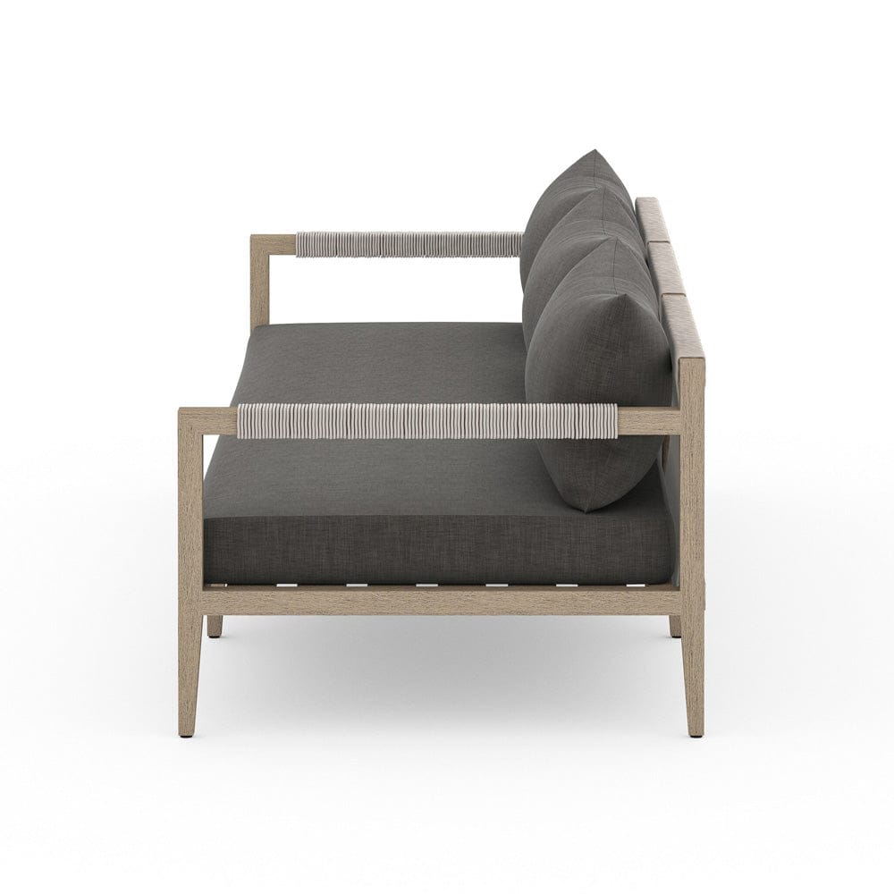 Four Hands - Sherwood Outdoor Sofa, Washed Brown - Venao Charcoal - JSOL-10202K-562 view 3