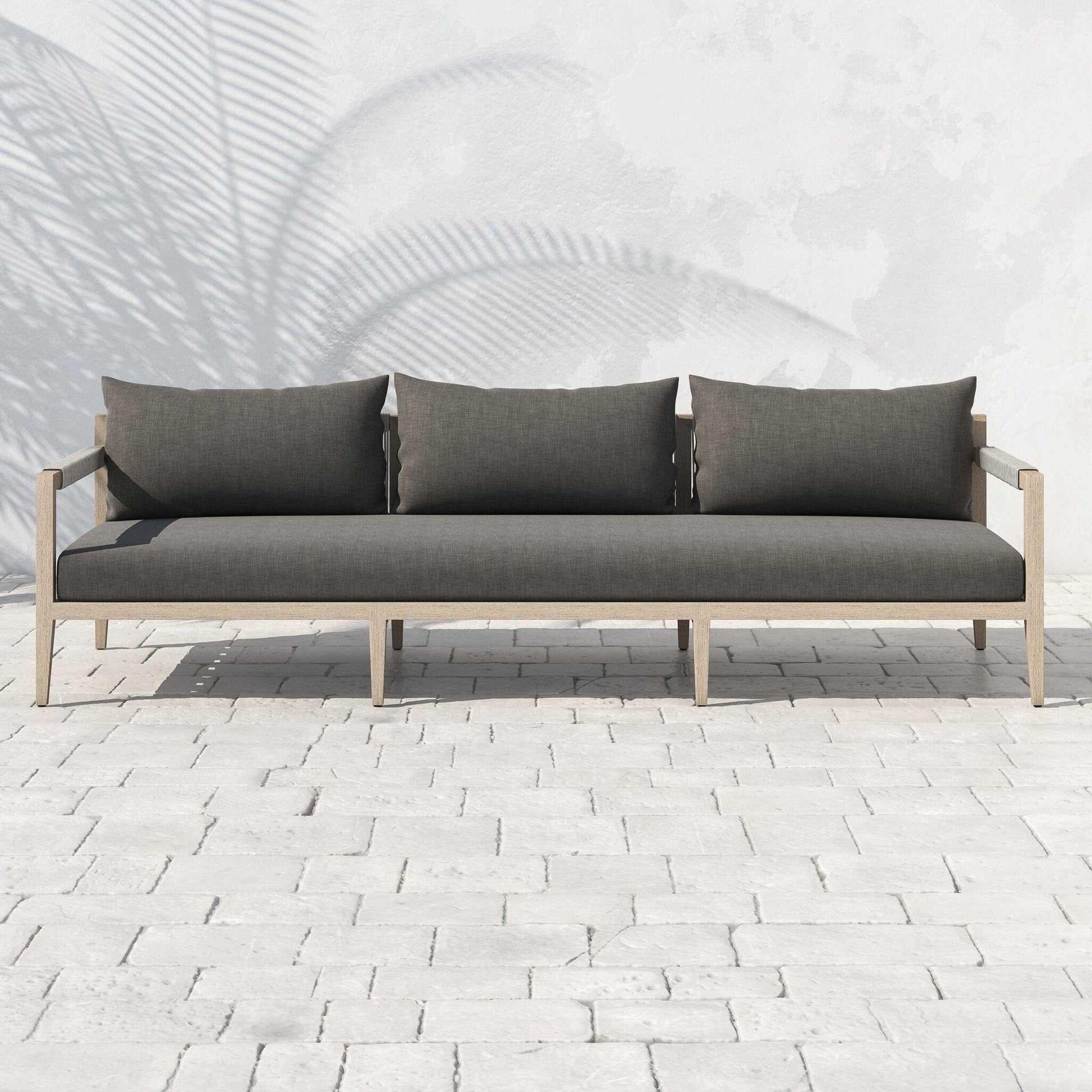 Four Hands - Sherwood Outdoor Sofa, Washed Brown - Venao Charcoal - JSOL-10202K-562 view 6