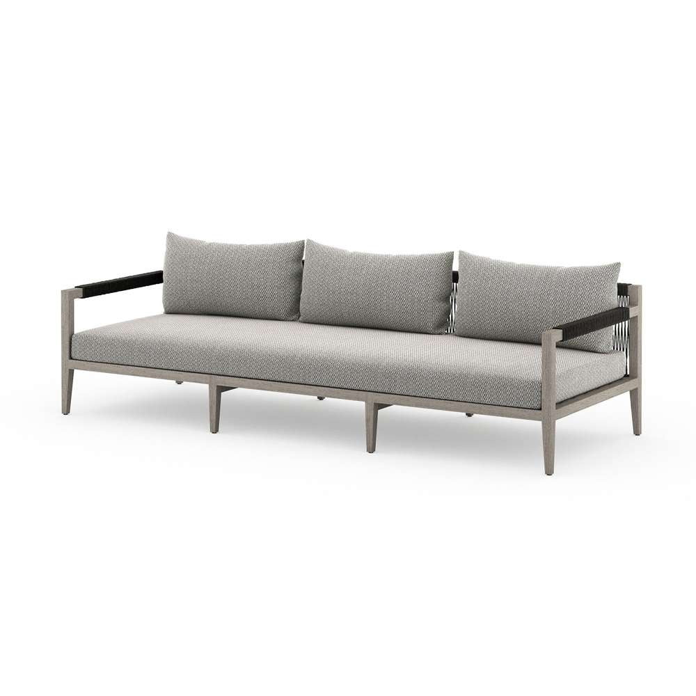 Four Hands - Sherwood Outdoor Sofa, Weathered Grey - Faye Ash - JSOL-10201K-970 veiw 1