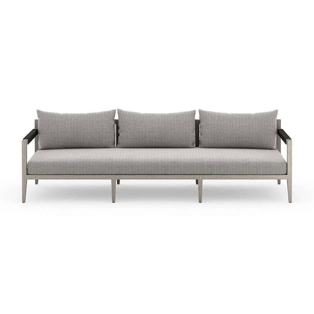Four Hands - Sherwood Outdoor Sofa, Weathered Grey - Faye Ash - JSOL-10201K-970 veiw 2