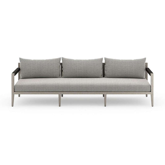 Four Hands - Sherwood Outdoor Sofa, Weathered Grey - Faye Ash - JSOL-10201K-970 veiw 2