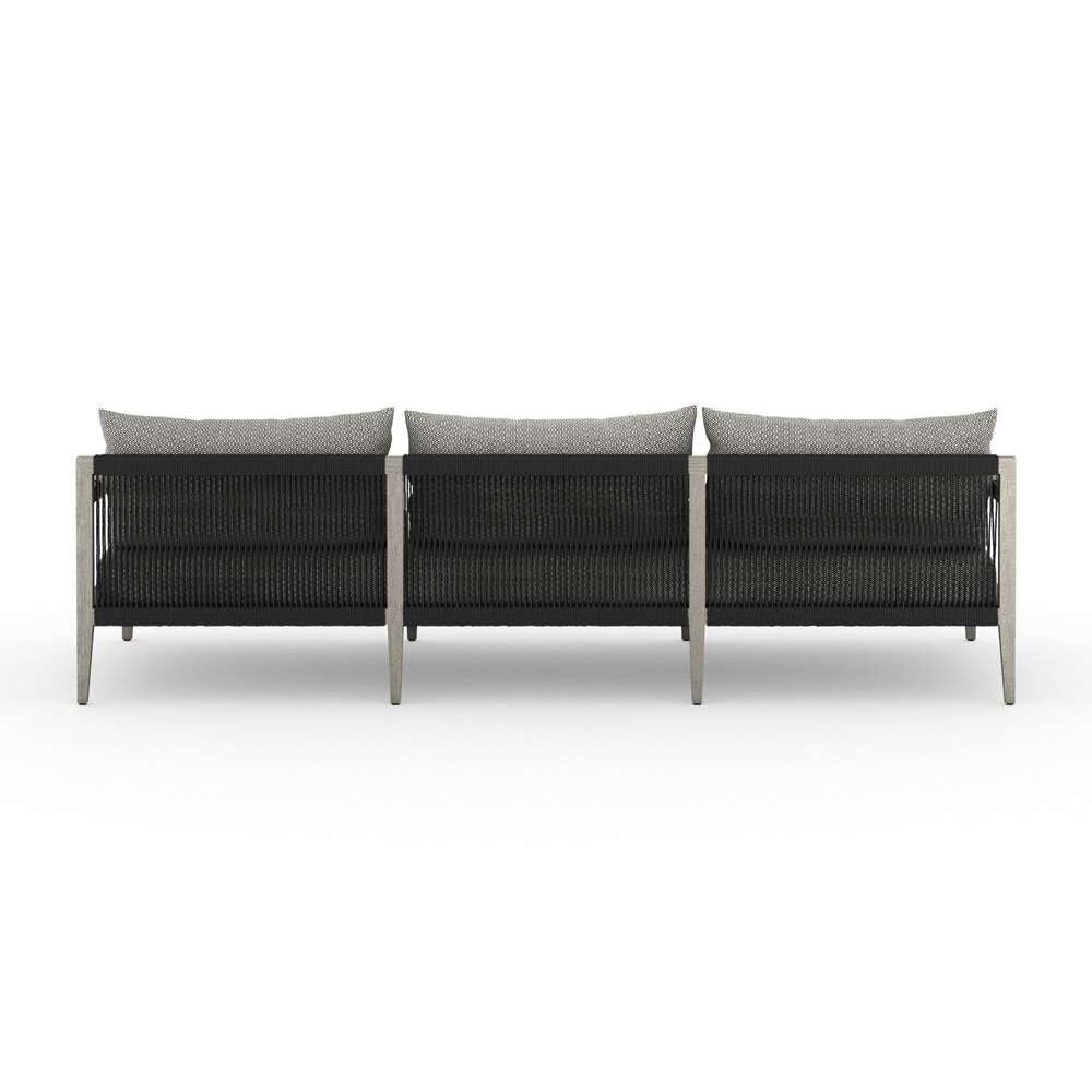 Four Hands - Sherwood Outdoor Sofa, Weathered Grey - Faye Ash - JSOL-10201K-970 veiw 3