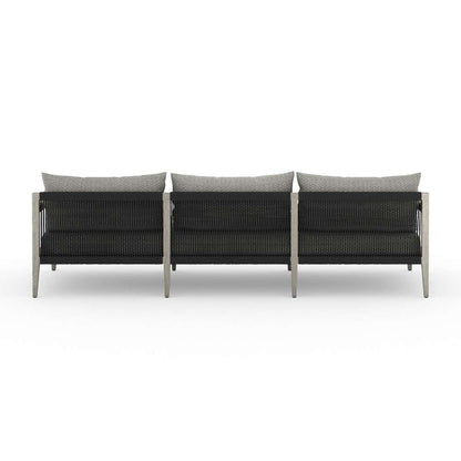 Four Hands - Sherwood Outdoor Sofa, Weathered Grey - Faye Ash - JSOL-10201K-970 veiw 3