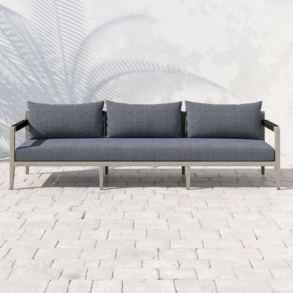 Four Hands - Sherwood Outdoor Sofa, Weathered Grey - Faye Ash - JSOL-10201K-970 veiw 5