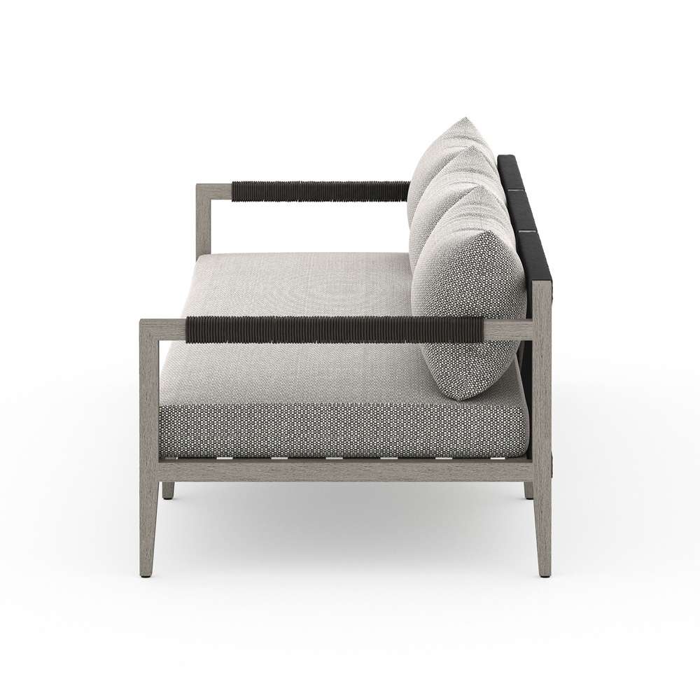 Four Hands - Sherwood Outdoor Sofa, Weathered Grey - Faye Ash - JSOL-10201K-970 veiw 6