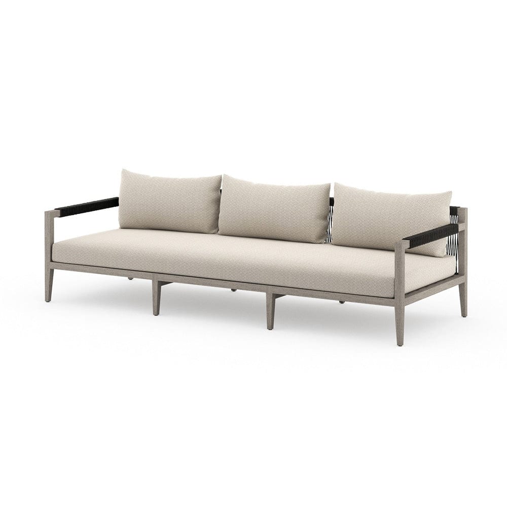Four Hands - Sherwood Outdoor Sofa, Weathered Grey - Faye Sand - JSOL-10201K-971 view 2