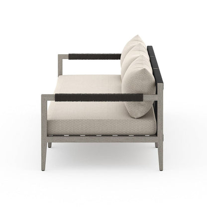 Four Hands - Sherwood Outdoor Sofa, Weathered Grey - Faye Sand - JSOL-10201K-971 view 3