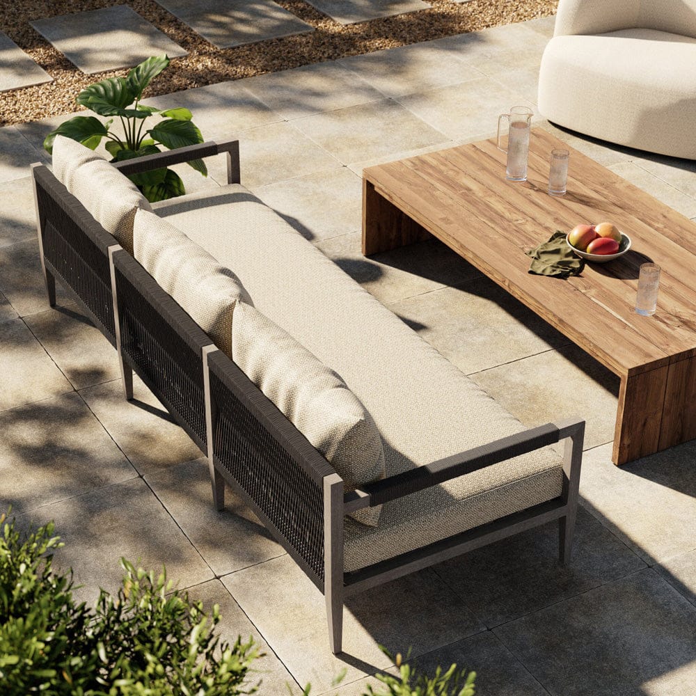Four Hands - Sherwood Outdoor Sofa, Weathered Grey - Faye Sand - JSOL-10201K-971 view 4