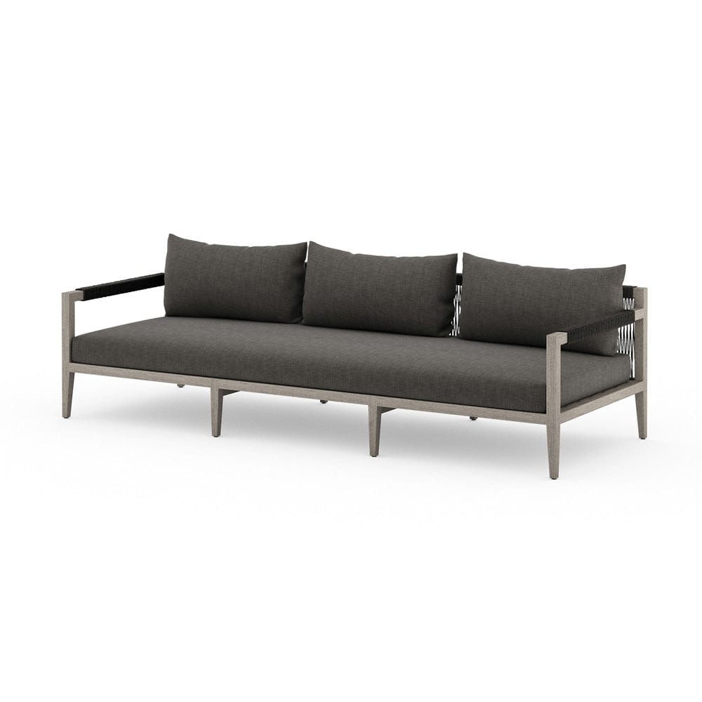 Four Hands - Sherwood Outdoor Sofa, Weathered Grey - Venao Charcoal - JSOL-10201K-562 view 2