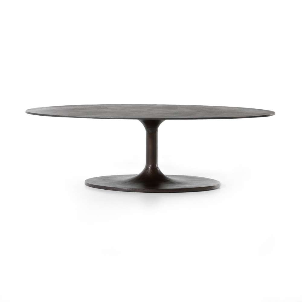 Four Hands - Simone Oval Coffee Table - Antique Rust - 227822-001 veiw 1