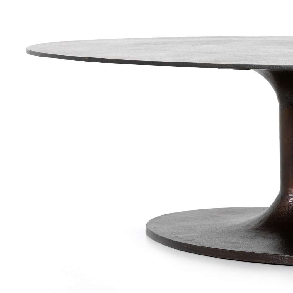 Four Hands - Simone Oval Coffee Table - Antique Rust - 227822-001 veiw 8