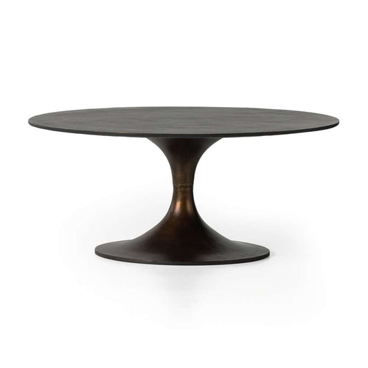 Four Hands - Simone Round Coffee Table - Antique Rust - 228085-001 veiw 1