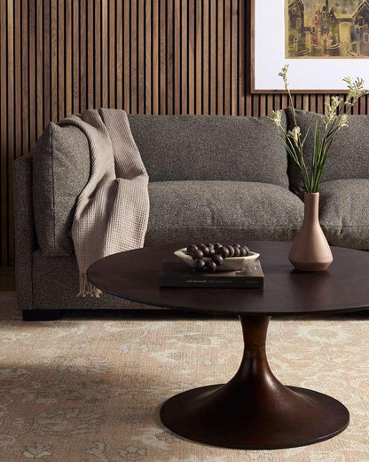 Four Hands - Simone Round Coffee Table - Antique Rust - 228085-001 veiw 3
