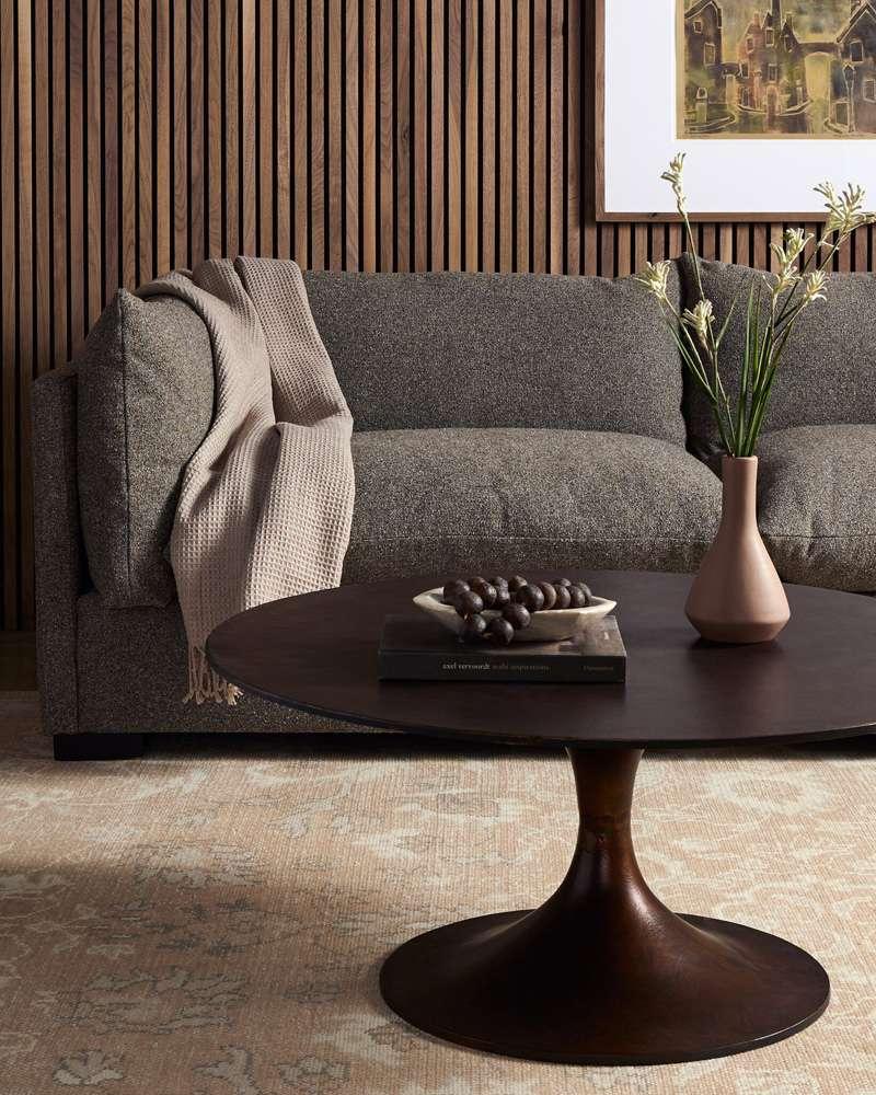 Four Hands - Simone Round Coffee Table - Antique Rust - 228085-001 veiw 4