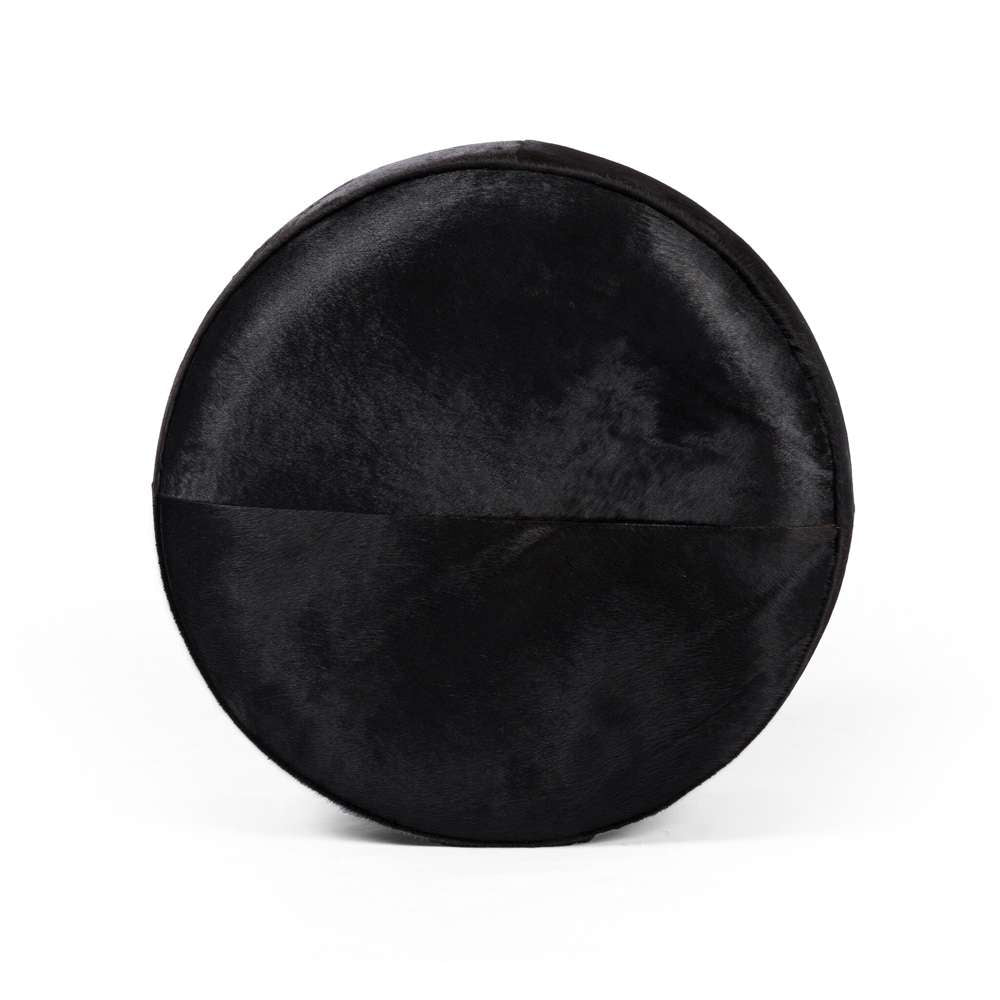 Four Hands - Sinclair Large Round Ottoman - Dark Hair on Hide - 106119-014 veiw 11