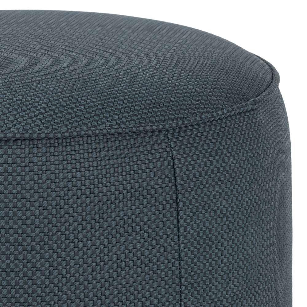 Four Hands - Sinclair Round Ottoman - Fresno Cobalt - 106074-012 veiw 2