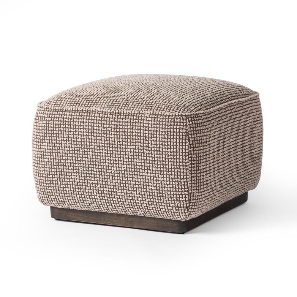 Four Hands - Sinclair Square Ottoman-21" - Barrow Taupe - 238547-009 view 2