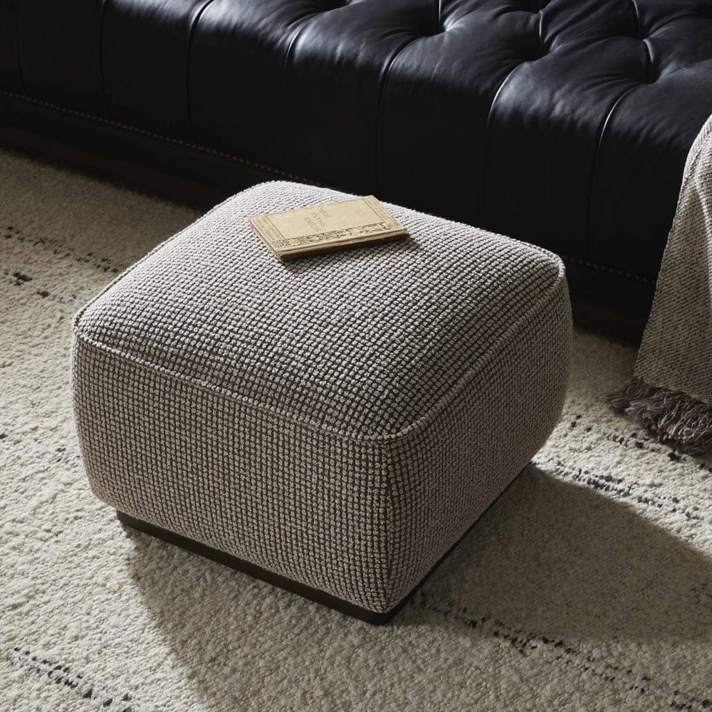 Four Hands - Sinclair Square Ottoman-21" - Barrow Taupe - 238547-009 view 4
