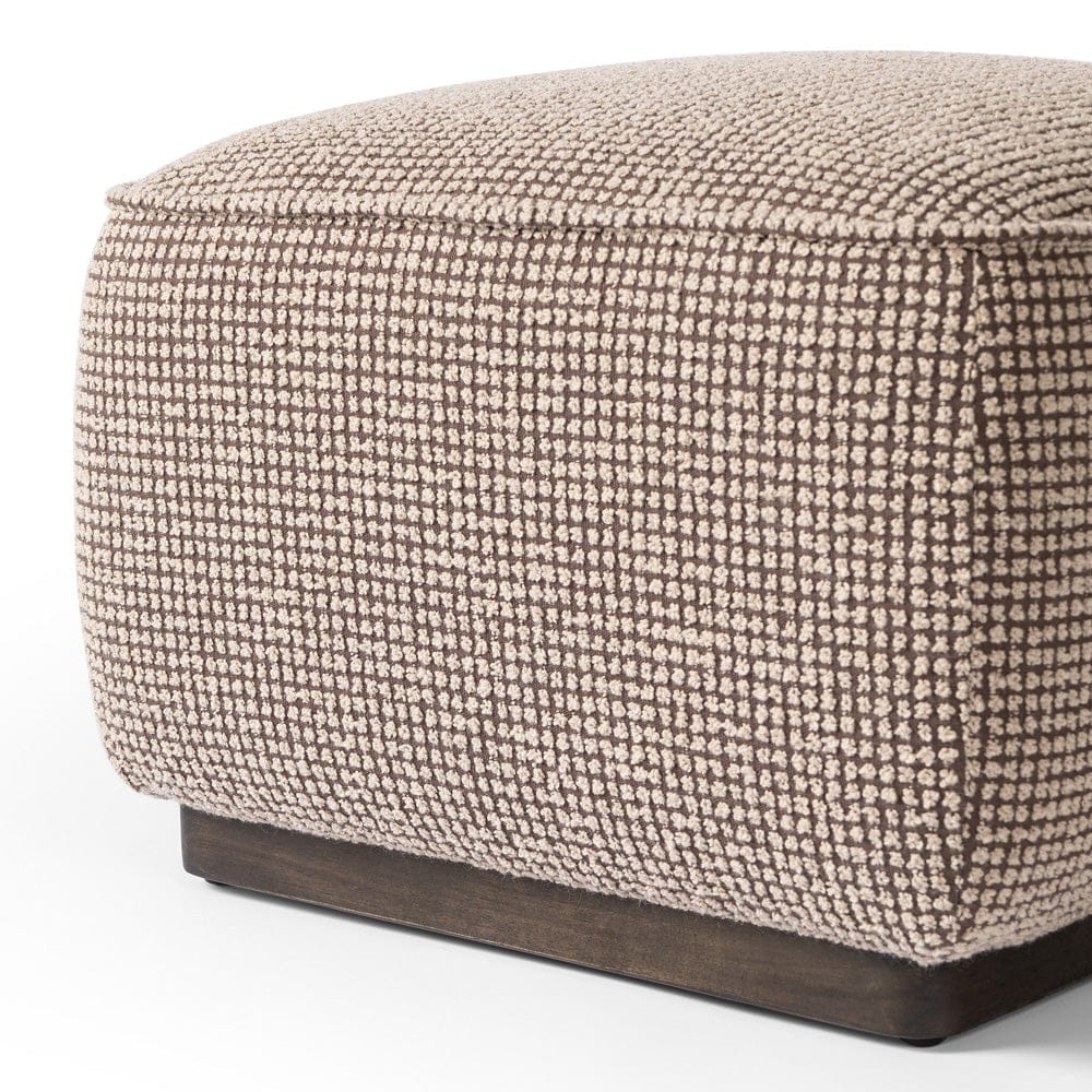 Four Hands - Sinclair Square Ottoman-21" - Barrow Taupe - 238547-009 view 8