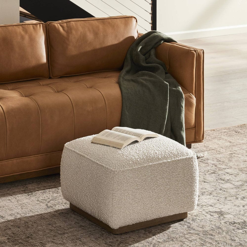 Four Hands - Sinclair Square Ottoman-21" - Knoll Natural - 238547-006 view 3