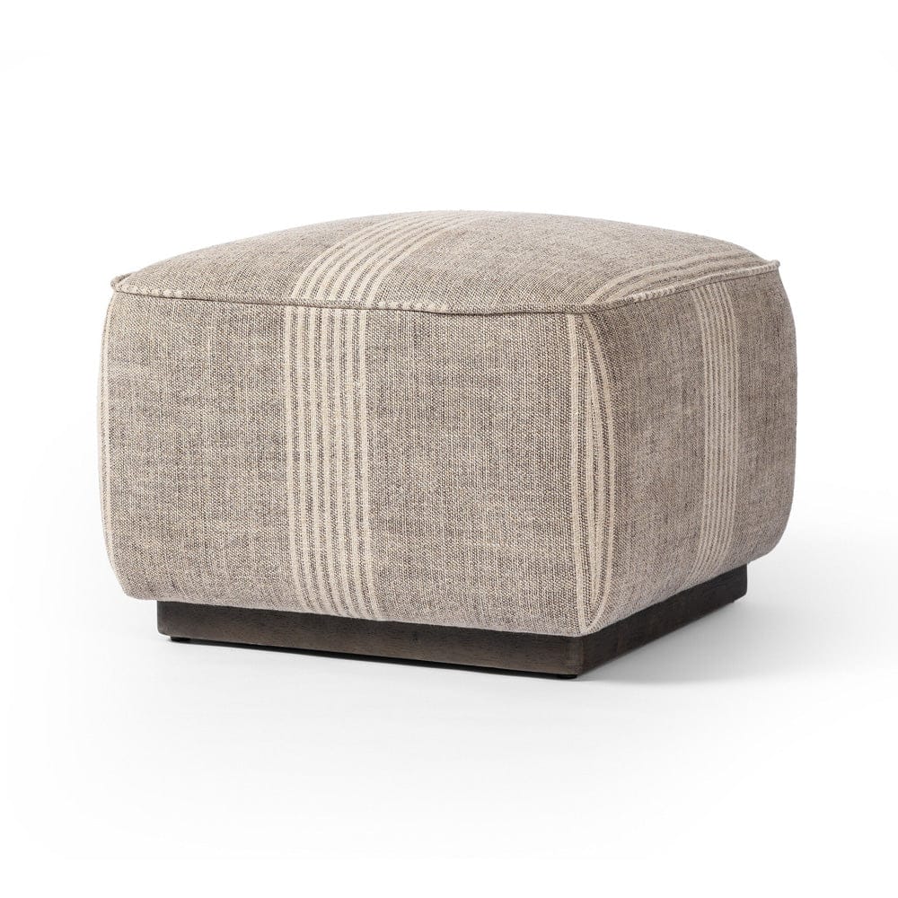 Four Hands - Sinclair Square Ottoman-21" - Manchester Flint - 238547-011 view 2