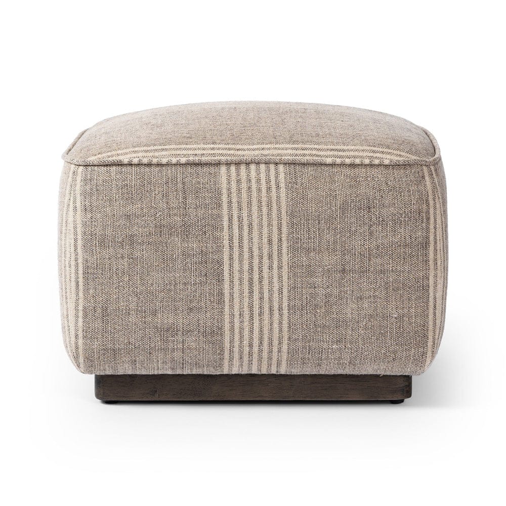 Four Hands - Sinclair Square Ottoman-21" - Manchester Flint - 238547-011 view 3