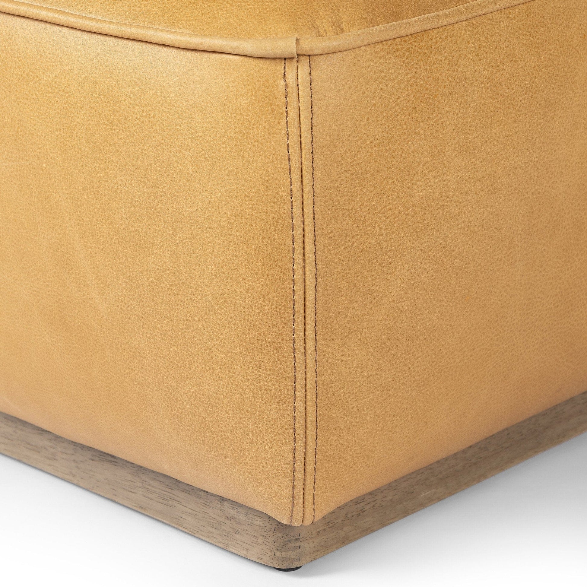 Four Hands - Sinclair Square Ottoman-21" - Palermo Butterscotch - 238547-001 view 6