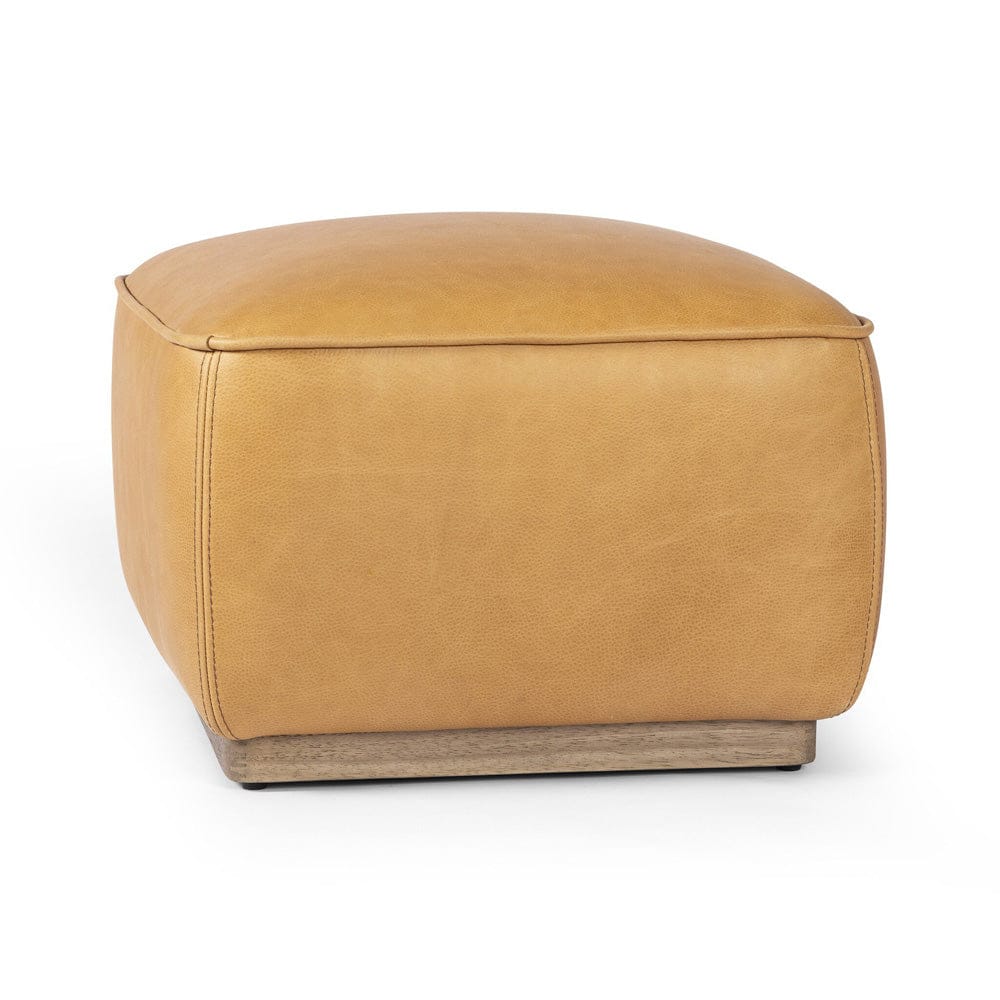 Four Hands - Sinclair Square Ottoman-21" - Palermo Butterscotch - 238547-001 view 8