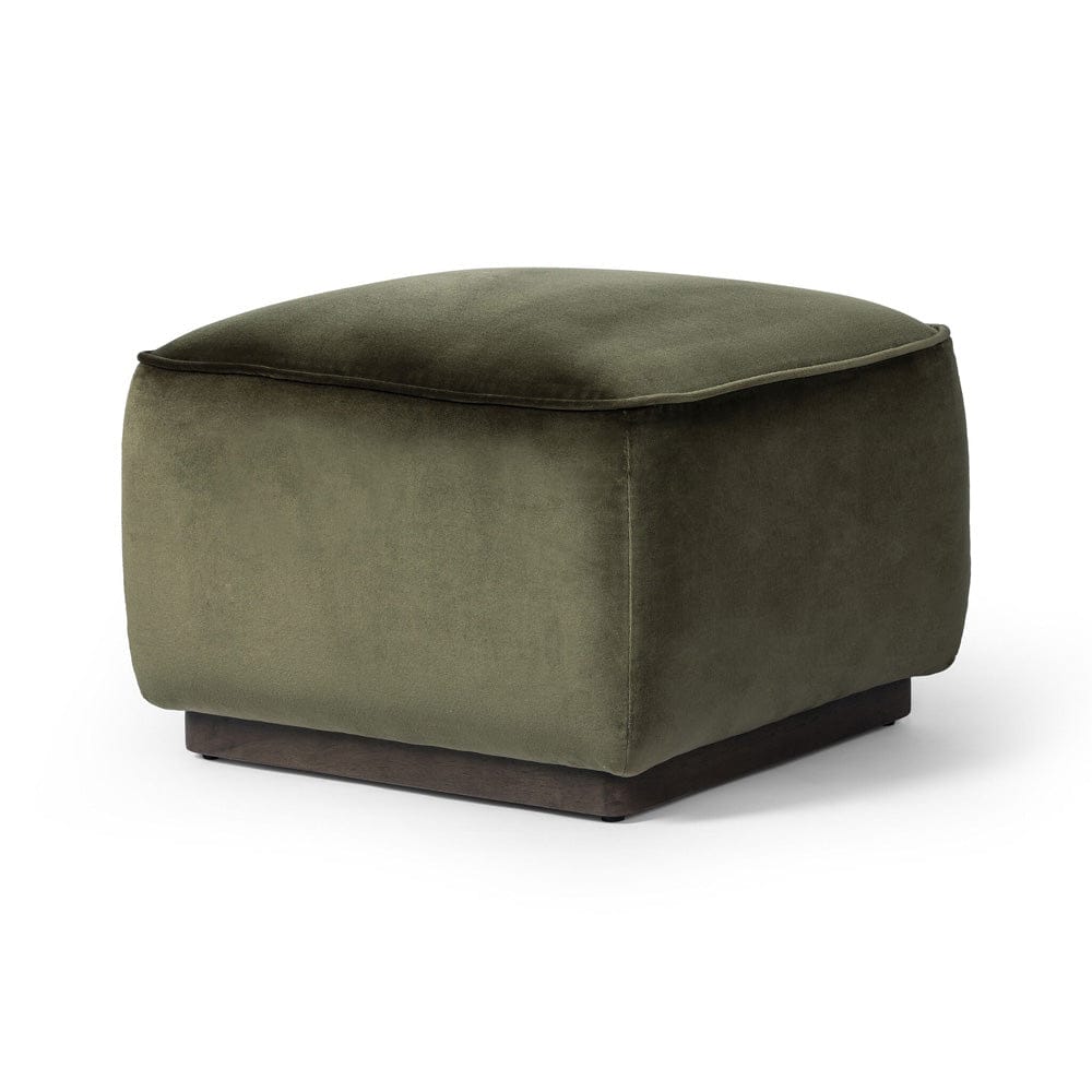 Four Hands - Sinclair Square Ottoman-21" - Surrey Olive - 238547-012 view 2