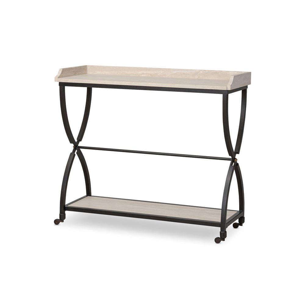 Four Hands - Six Beers Table - Travertine - 244447-002 view 2