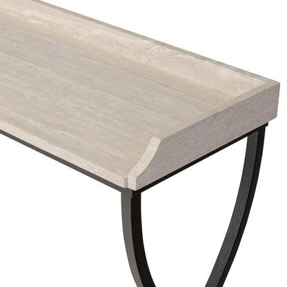 Four Hands - Six Beers Table - Travertine - 244447-002 view 7