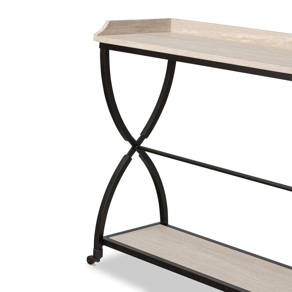 Four Hands - Six Beers Table - Travertine - 244447-002 view 9