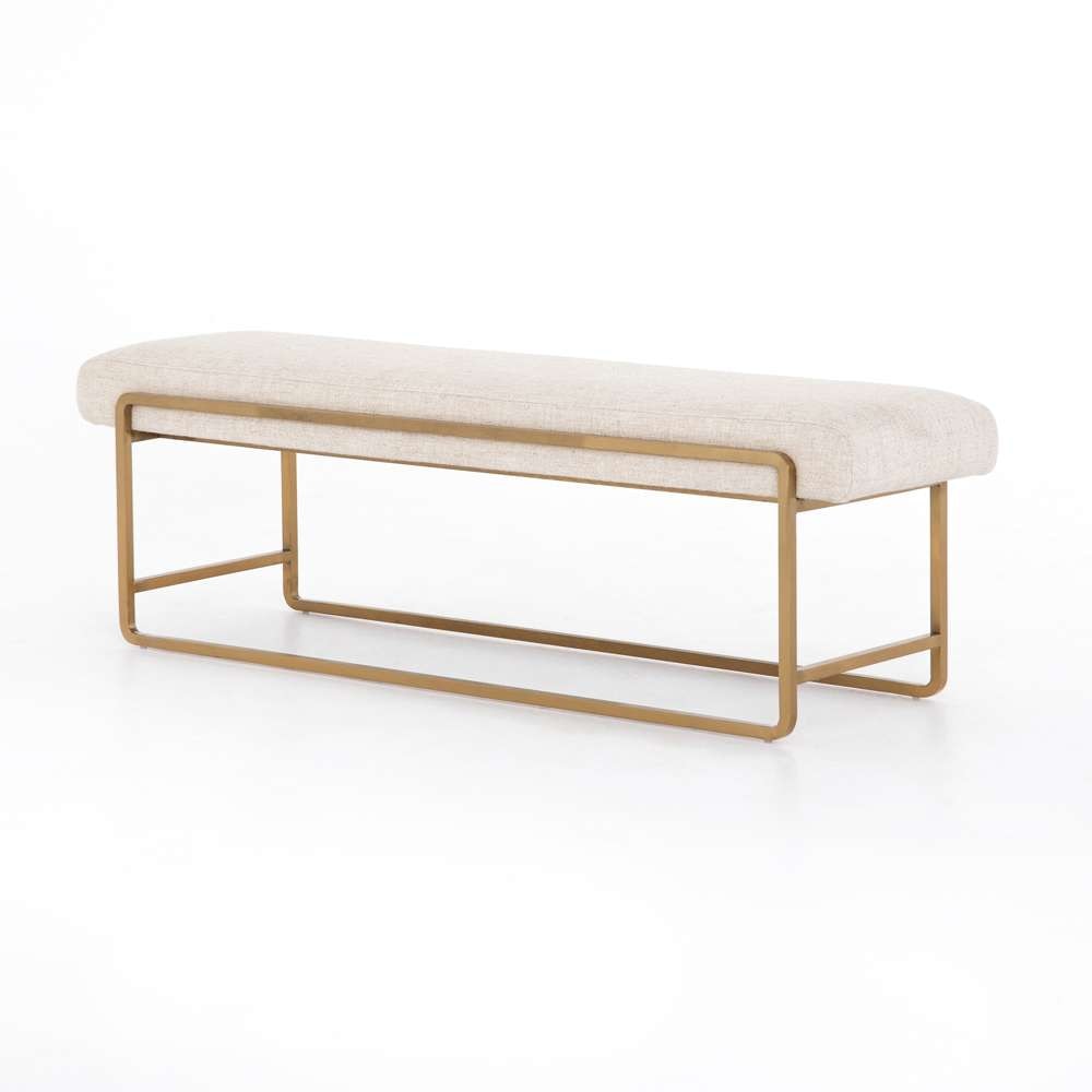 Four Hands - Sled Bench - Thames Cream - 106280-005 veiw 1